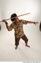 Garson AFRICAN THROWING POSE 